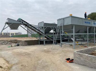 Equipamento fabril de mistura automatizado 120KW do solo móvel com o escaninho horizontal do cimento