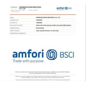 Shenzhen Kosun Industrial Co.,Ltd Certifications