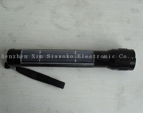 High efficiency 3 LED 3V / 60MA Solar Powered Led Flashlight CE & ROHS approval