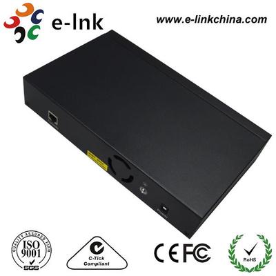 10/100/1000M Convertisseur multimédia 4-TX + 3-FX ((SFP) Commutateur à fibre de port