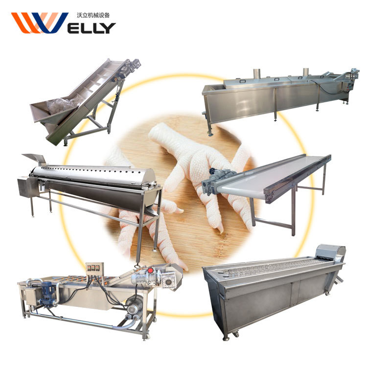 Professional Chicken Frozen Feet and Paw Washing Machine/ Chicken Feet Package/ Chicken Feet Process Line