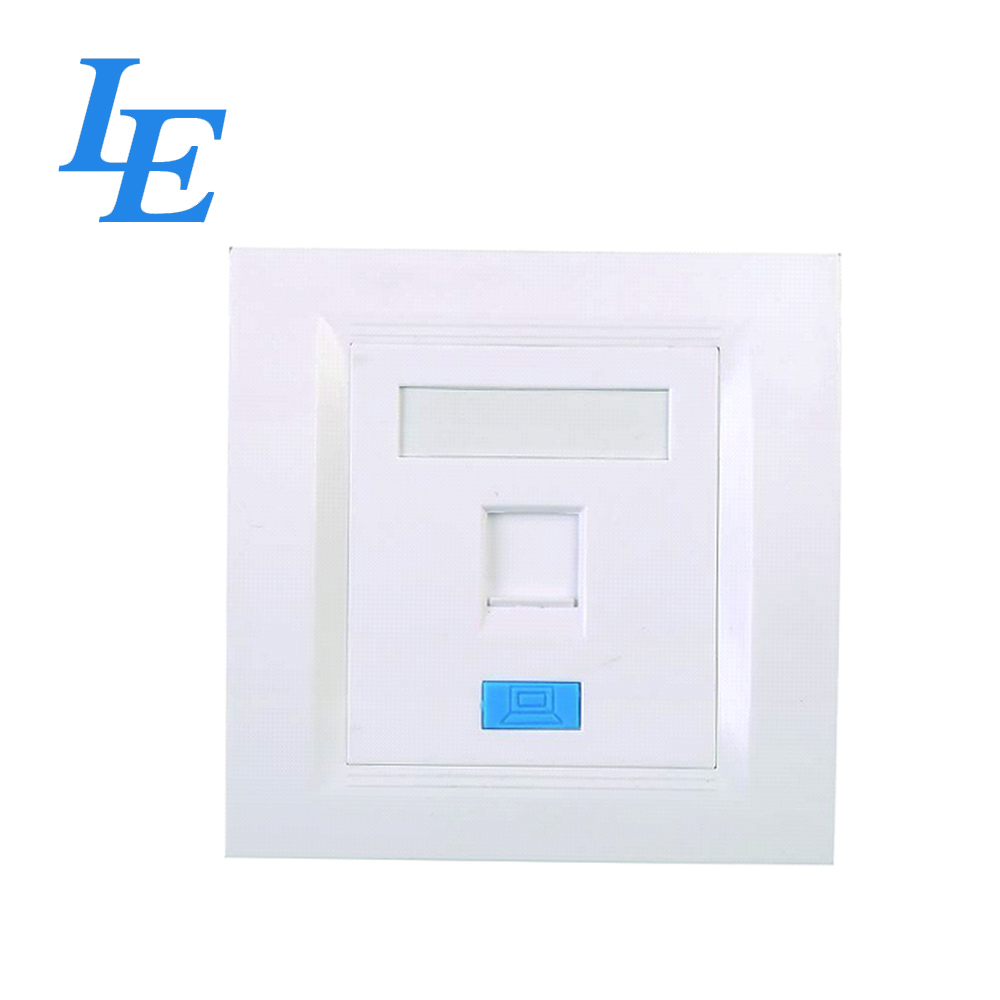Гнездо планшайбы сети ODM пластиковое белое Rj45 86*86mm