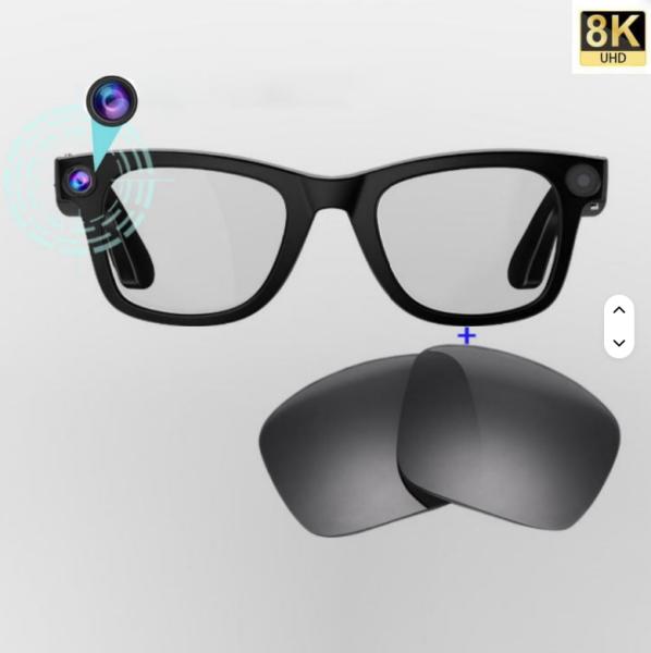 AI Translator BT Glasses Hands-Free Smart Glasses With Camera For Man Woman