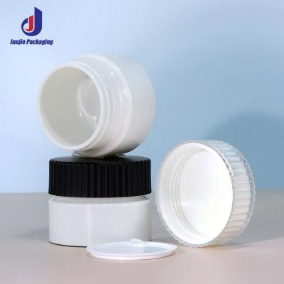 120g White Cream Jars Round Shape Personalized Plastic Jars For Cream