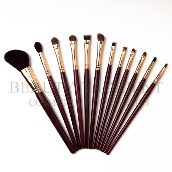 12pcs Handcrafted Cosmetic Makeup Brush Set Face Paint Brushes Set 20.5cm Length