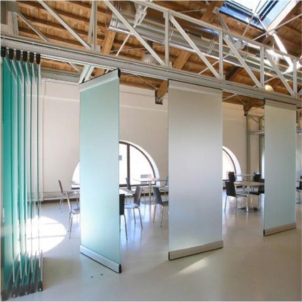EBUNGE Movable Sliding Door Tempered Office Glass Partition Wall