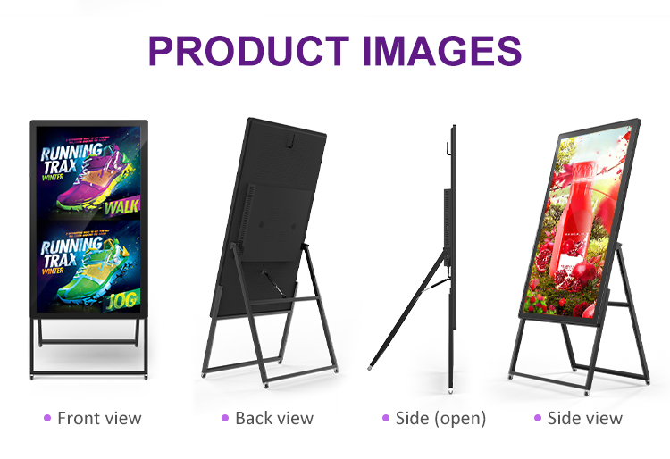 SECAM плаката Signage рекламы медиа-проигрывателя 55in 4k цифров Lcd складной