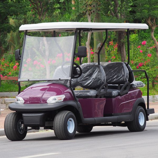 48V 6 Seater Electrical Golf Car 350A Controller / Golf Buggy Car With Rain Cover
