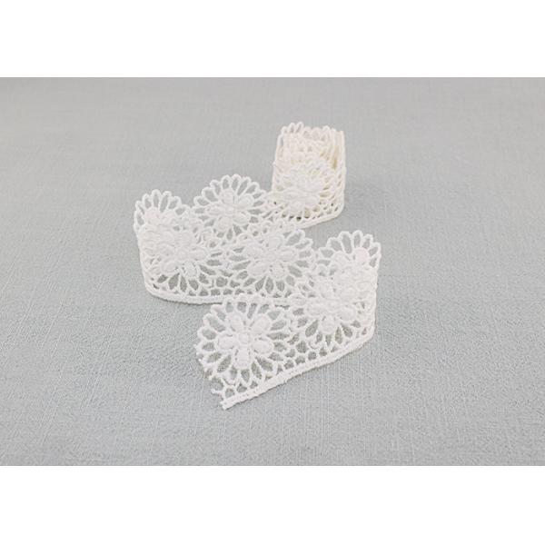 Cotton Guipure Venice Lace Trim Water Soluble Lace Floral Embroidered Lace Ribbon