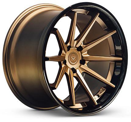 2 morceaux de 5*108 5*110 ont forgé la roue en aluminium de jante d'alliage de 5 goujons