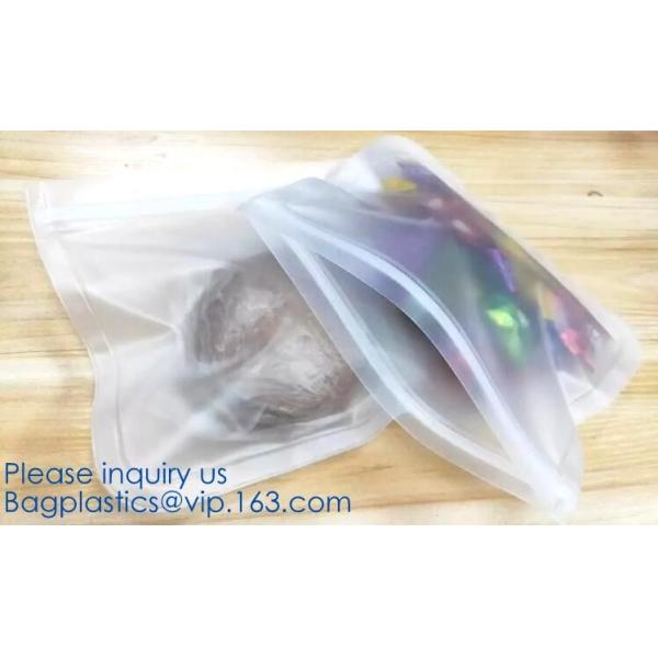 Kitchen Reusable Storage Silicone Food Fresh Bag with free hand baggy rack,preservation food fresh vacuum storage bag wa