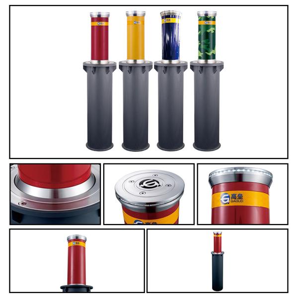 Красные электрические Retractable палы h 800mm подъездной дороги 3A телескопичное