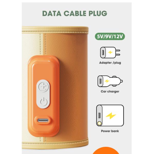 Портативная грелка бутылки контроля температуры 1 подогреватель молока перемещения минуты 1 BPA свободный