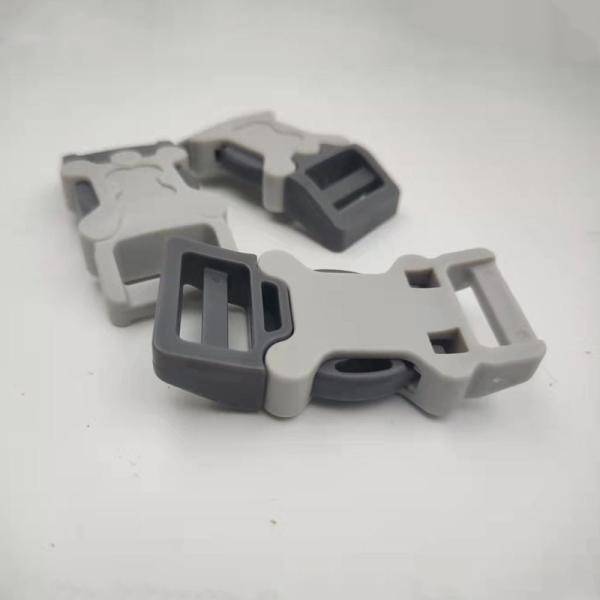Nickel Colored Plastic Side Release Buckle White Gray 25mm Plastic Buckles