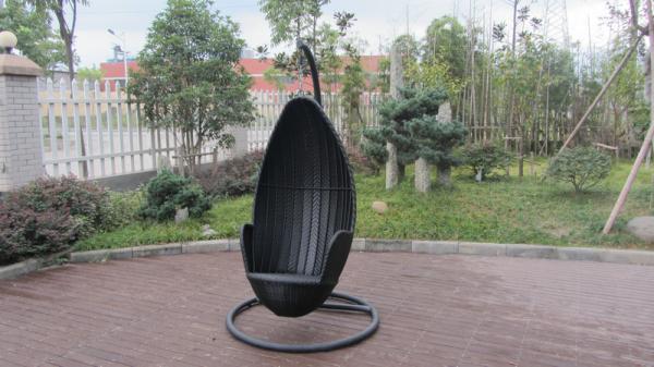Aluminum Frame Rattan Swing Chair
