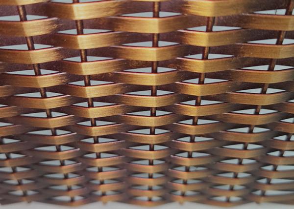 Anti Bronze Decorative Elevator Architectural Metal Mesh 6% Opening Area