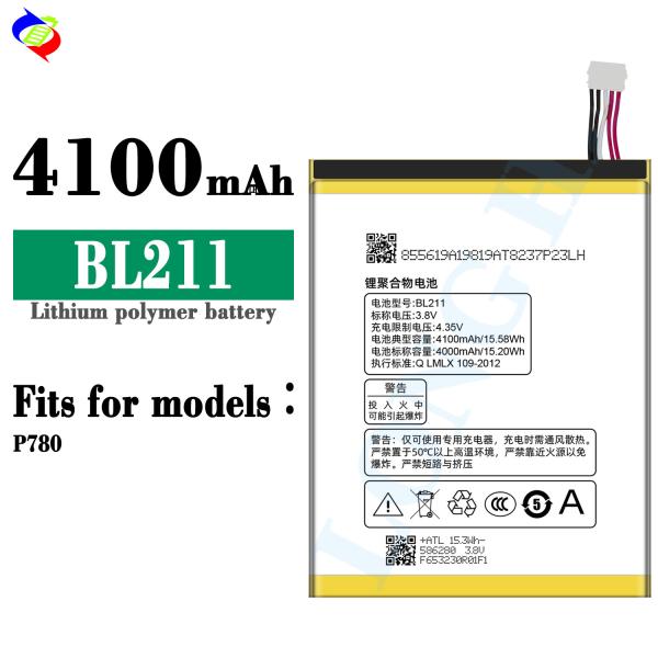 4100mAh BL211 Mobile phone Battery For lenovo P780