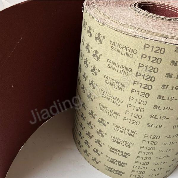 Resin-Over-Resin Cotton Abrasive Cloth Roll Grit size 40-240 for OEM X Aluminium Oxide