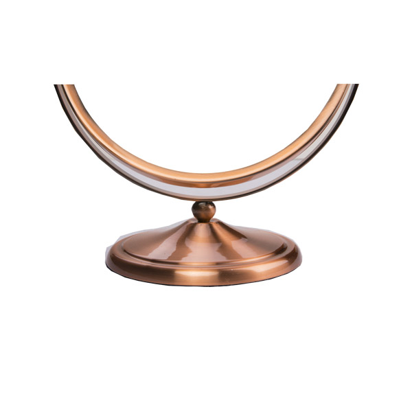 зеркало вращения 360д роскошное стоящее косметическое, овальное зеркало таблицы золота с стойкой