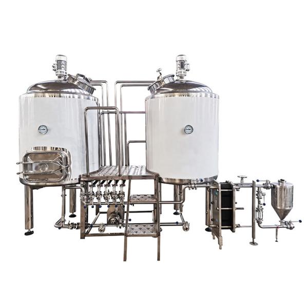 Equipamento de cervejaria de 200 l 300 l 2 recipientes Cervejaria de cervejaria espessura armazenada fora de 2 mm