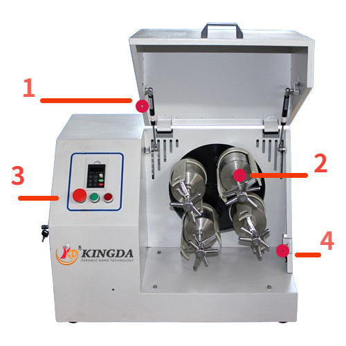 Kingda Light Type Horizontal Lab Planetary Ball Mill