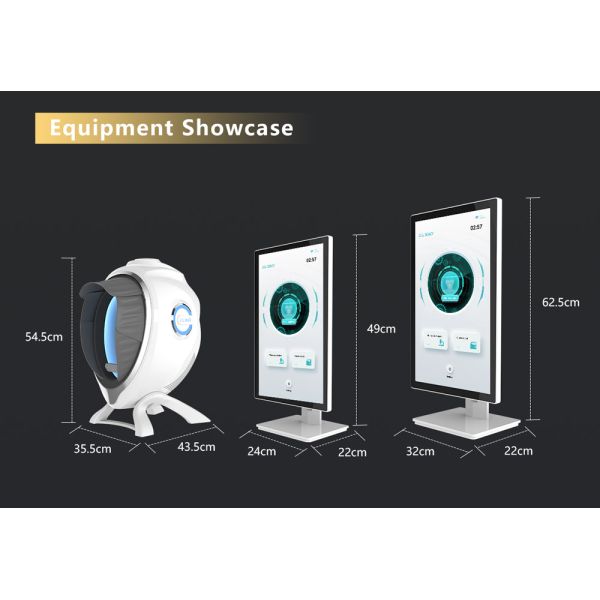 Professional Multispectral Skin test Machine JLM M8 HD Camera 24 Languages with AI Analysis