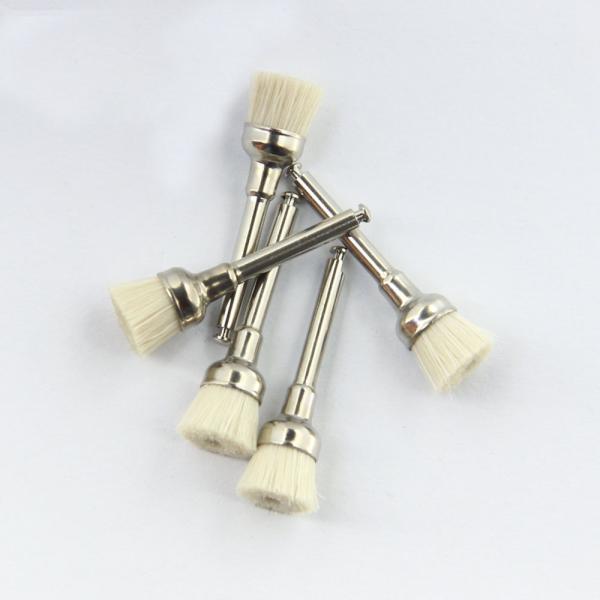 Latch Prophy Cups Dental Polishing Brush Soft Goat Hair White Color Bowl Shape