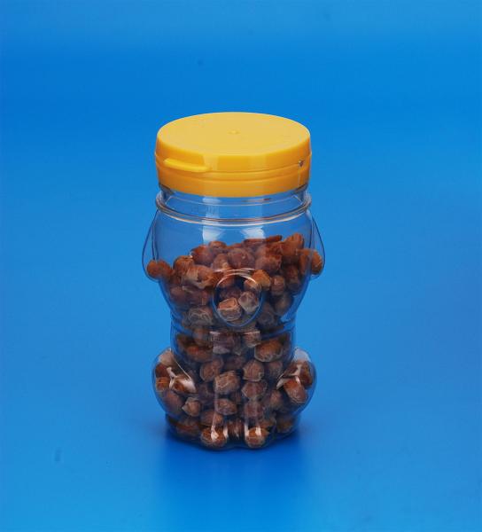Small Capacity Clear Plastic Jars High Durability Dog Shape 48MM Caliber