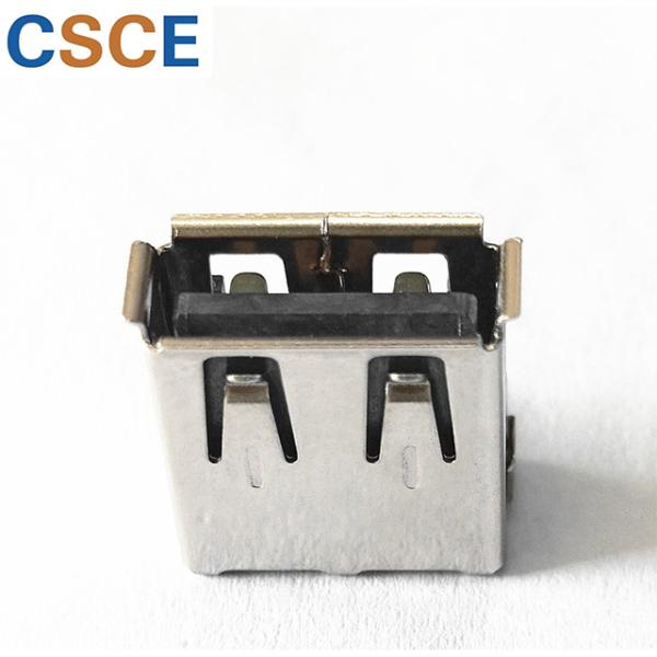 90 Degree AF Type USB Male Female Connector With Curls
