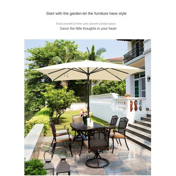 Aluminum Frame Garden Cantilever Parasol Umbrella Accept Customized OEM