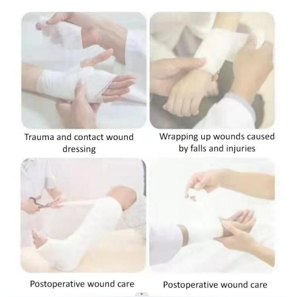 Custom First Aid Medical Gauze Bandage Roll with CE Approval and Yy0031-2006 Standard