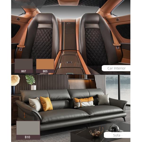 Литчи образца микроволокна кожи для автомобильных сидений покрытия кожи экологически чистые