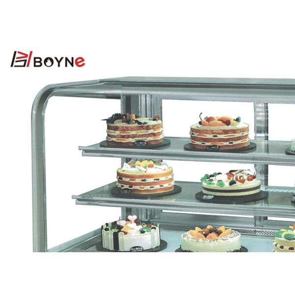Japanese Style Three Layer Cake Freezer with Marble Base for bakery shop