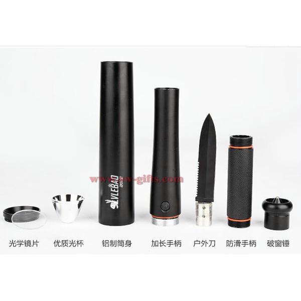 Baseball Bat LED Flashlight 2000Lumens Super Bright Baton Torch for Emergency and Self Defense