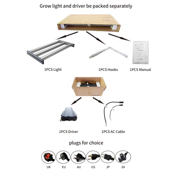 Greenhouse led grow light 800W full Spectrum high PPE Plant Growing Lights