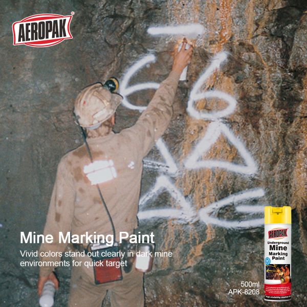 500ml 350g Non-Flammable Mine Marking Spray Paint with 3 Years Shelf Life for Underground Mine