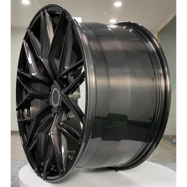 FORGED T6061 gloss black finish car alloy wheels 18 19 20 21 22inch wheels supplier