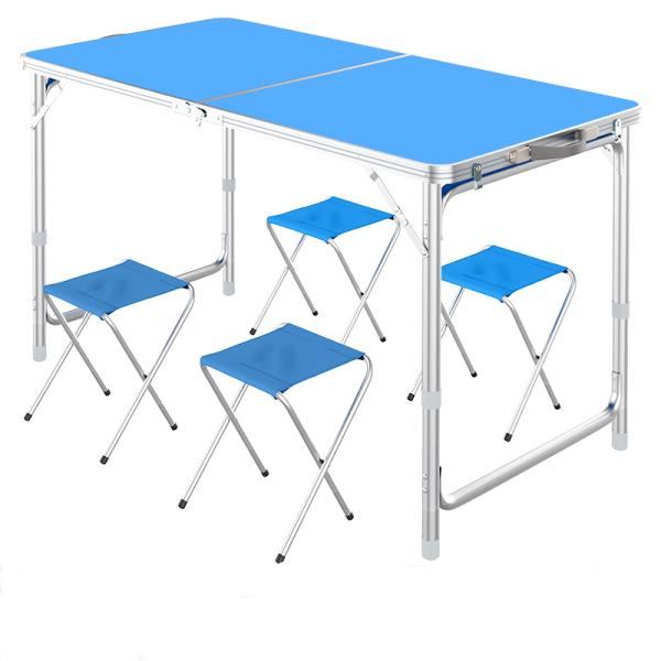 Sí, en el jardín exterior de la granja de aluminio maleta plegable escritorio portátil para fácil transporte