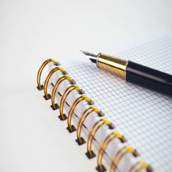 A5 Hardcover Notebook Printing Spiral Binding Emboss Academic Planner Book Customized