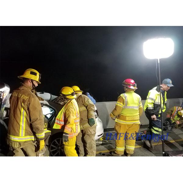 Lámpara de halogenuros metálicos de 3000W Luces de seguridad de emergencia de construcción contra el resplandor nocturno Trípodo soporte retráctil