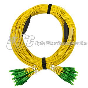 24 retira o núcleo de 5.0mm a multi fibra pre terminada que cabografa a bainha amarela
