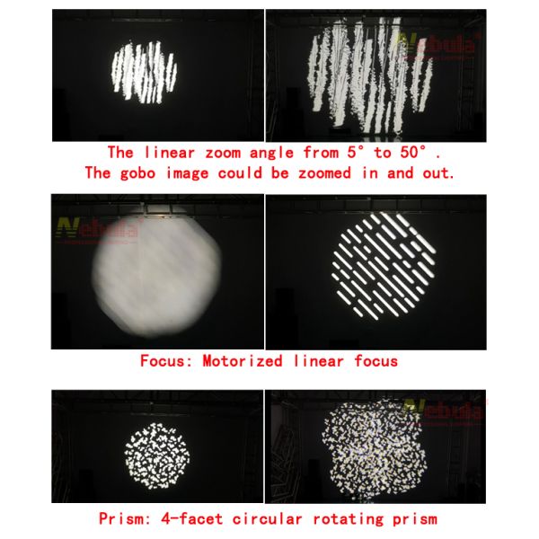 Outdoor 600W 1000w LED Logo Gobo Projection Light Zoom Custom Christmas Gobo Projector