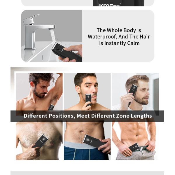 Waterproof Wet Dry Groin Hair Trimmer Body Shaver Groomer