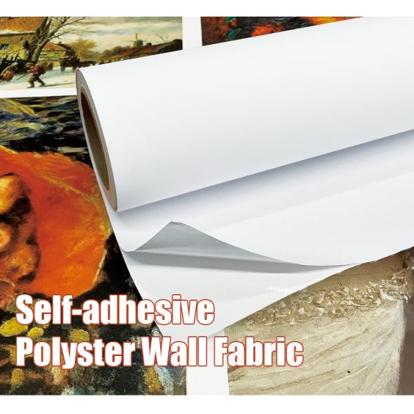 Латекс Эко растворитель чернила 350гсм самоклеящийся полиэстер стенной ткани холст