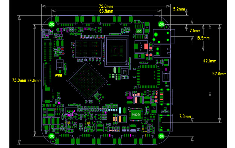 3.4 дюймовый круглый LCD Android RK3566 Рекламный медиа дисплей с PCAP Touch
