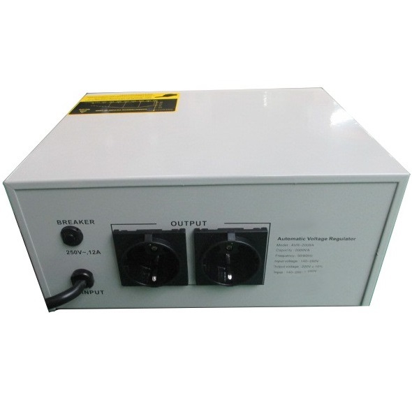 Single Phase AVR Series 2000VA 2000W AC Automatic Voltage Regulator For Computer