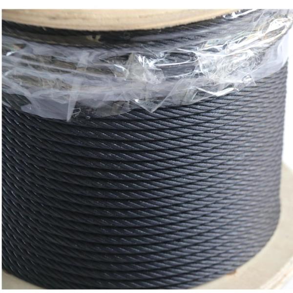 Cable de avión galvanizado negrado 7x7 7x19 cuerda de alambre de acero para escenarios y películas