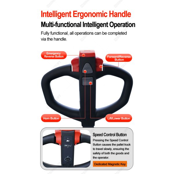 Model QDA15EL03 1.5 Ton Strong Capacity Walkie Fully Electric Stacker