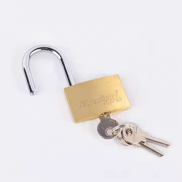 Rarlux New Arrival Solid Padlock Brass Body Brass Cylinder Thin Brass Padlock