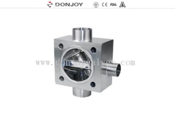 stainless steel 316L Multiport Diaphragm Valve with Plastic Hand Wheels for pure water process